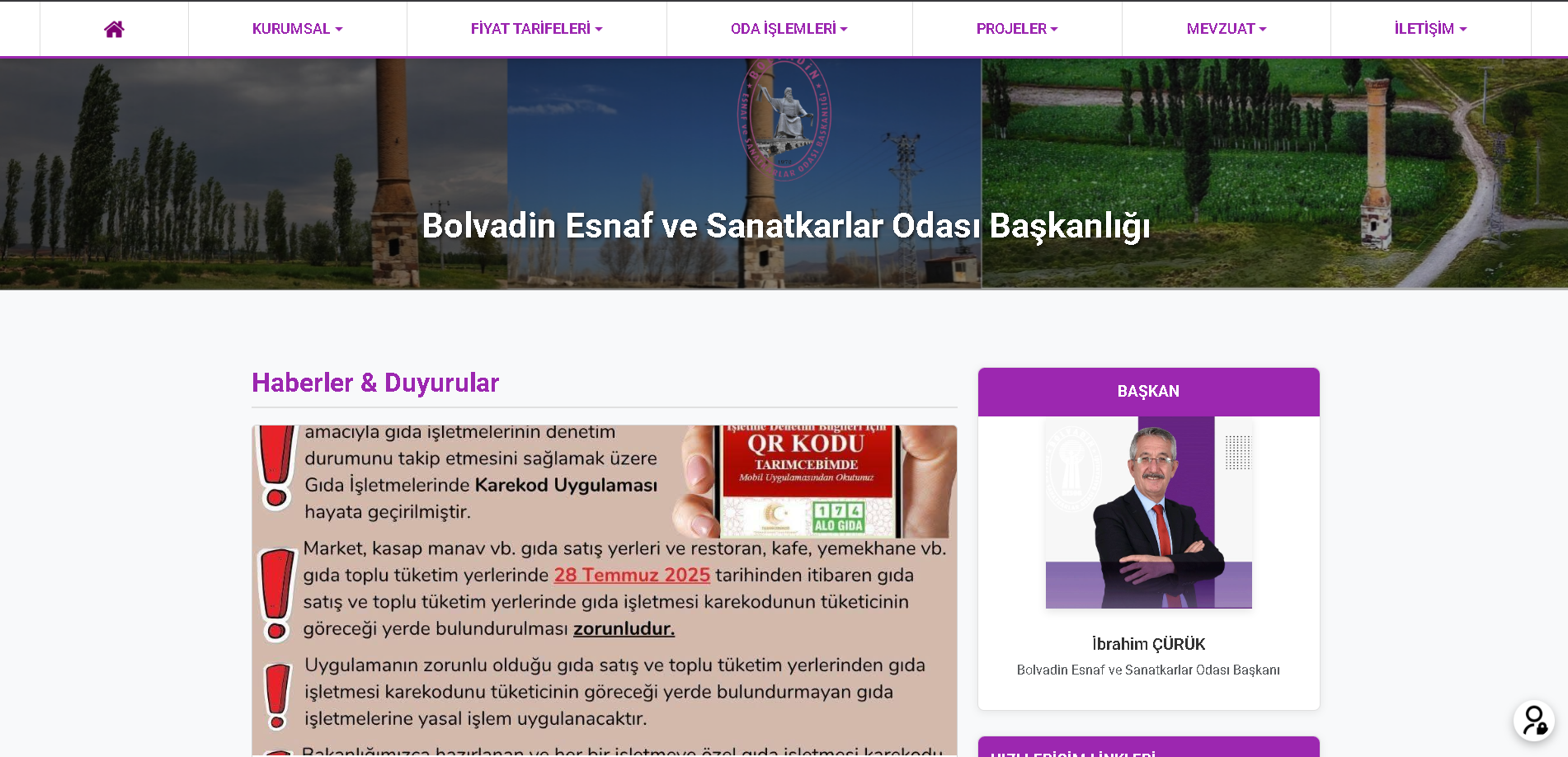 Bolvadin Esnaf ve Sanatkarlar Odası